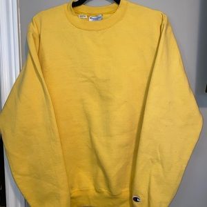 Yellow champion crew neck